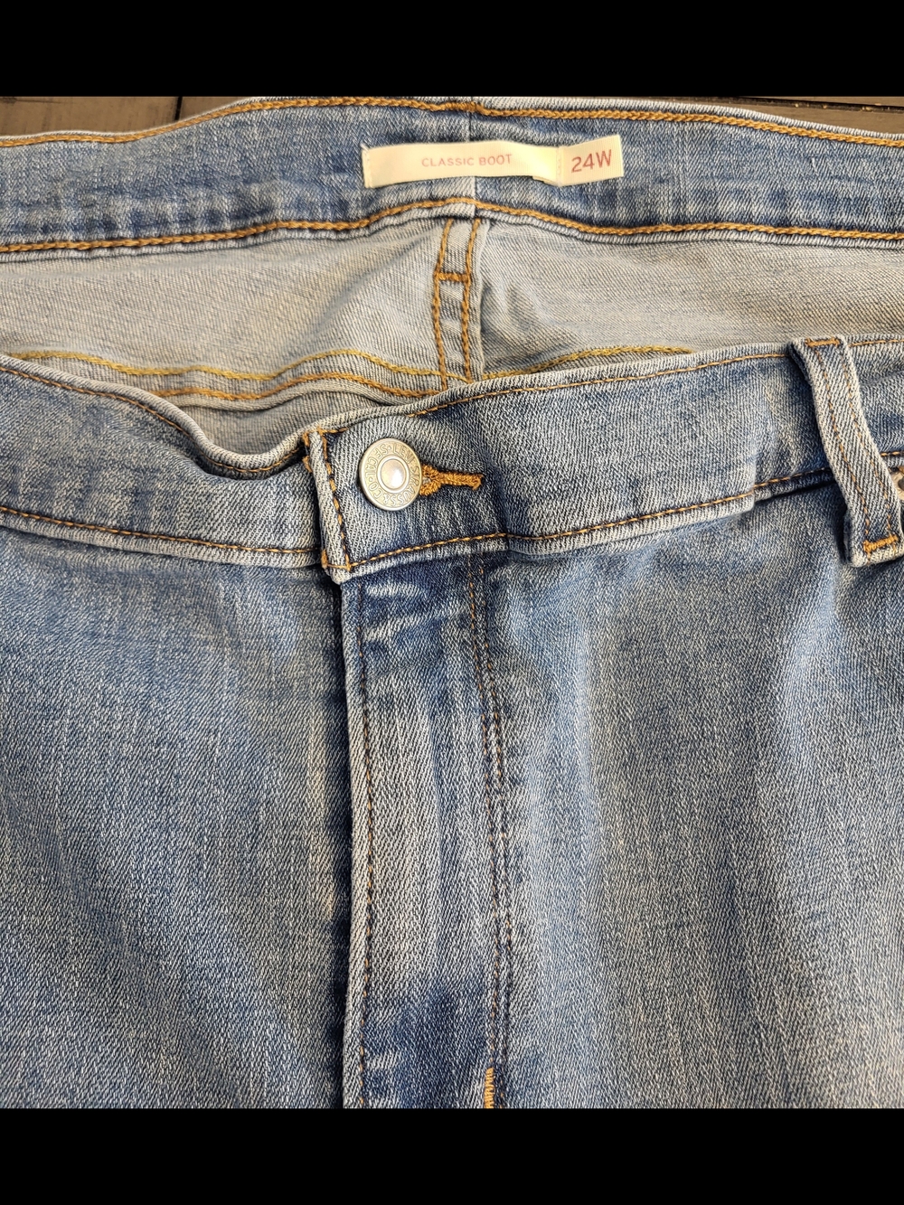 Classic Boot Light Blue Womens Boot Cut Jeans - 24W